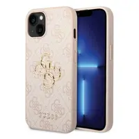 iPhone 14 Plus - Custodia Guess PU 4G Metal Logo, rosa GUHCP14M4GMGGR – Bild 1