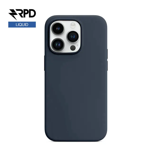 iPhone 14 Pro Max - Silicone Case Storm Blue (dark blue), Liquid (Magsafe version)