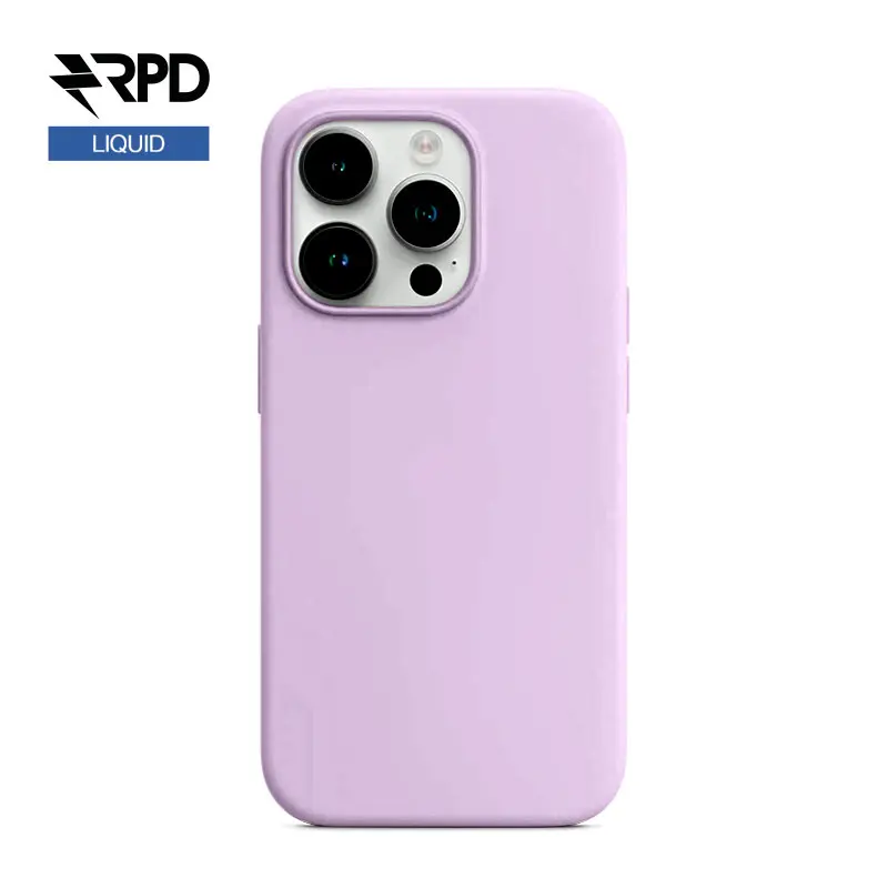 iPhone 14 - Silicone Case Lilac (Lila), Liquid (Magsafe-Version)