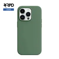 iPhone 14 - Silicone Case Olive (vert foncé), Liquid (version Magsafe) – Bild 1