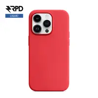 iPhone 14 - Silicone Case Red (rouge), Liquid (version Magsafe) – Bild 1