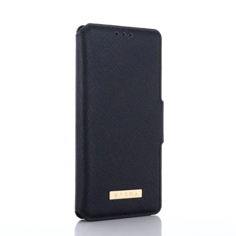 iPhone 15 Plus - Muxma con tre slot per carte di credito nero