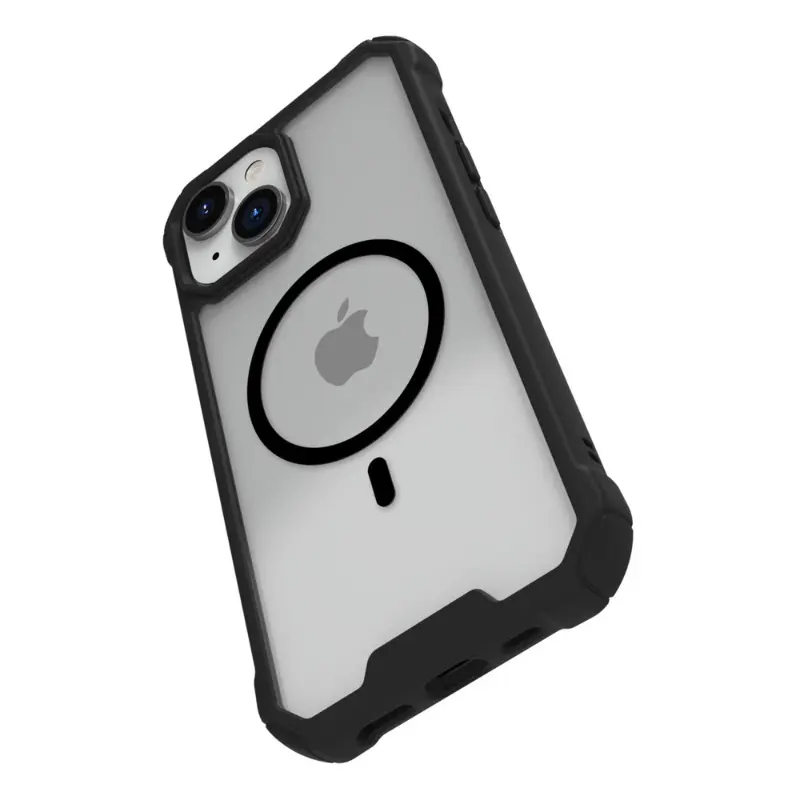 iPhone 15 Plus - Raptic Air 2.0 mit MagSafe - Outdoor Etui, schwarz
