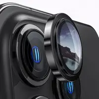 iPhone 15 Pro / 15 Pro Max - vetro temperato / fotocamera posteriore in vetro blindato - nero singolo – Bild 2