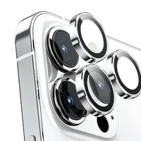 iPhone 15 Pro / 15 Pro Max - Vetro temperato / fotocamera posteriore in vetro blindato - argento singolo – Bild 1