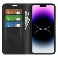 iPhone 15 Pro Max - Custodia Flip 2in1 LC.IMEEKE Nero – Bild 2