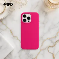 iPhone 15 Pro Max - Custodia in silicone con bagliore rosa, solido – Bild 4
