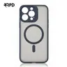 iPhone 15 Pro Max - Custodia MagSafe con protezione per la fotocamera, opaca, blu scuro