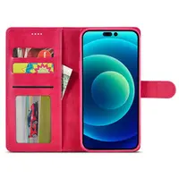 iPhone 15 Pro Max - LC.IMEEKE 2in1 Custodia Flip Rosa – Bild 5
