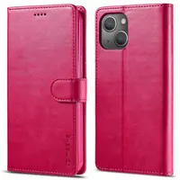 iPhone 15 Pro Max - LC.IMEEKE 2in1 Custodia Flip Rosa – Bild 1