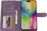 iPhone 15 Pro Max - LC.IMEEKE 2in1 Custodia Flip Viola – Bild 5