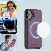 iPhone 15 Pro Max - LC.IMEEKE 2in1 Flip Case Purple – Bild 9
