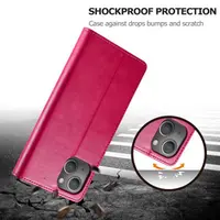 iPhone 15 Pro Max - LC.IMEEKE 2in1 Flip Case Rose – Bild 8