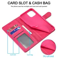 iPhone 15 Pro Max - LC.IMEEKE 2in1 Flip Etui Pink – Bild 2