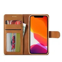 iPhone 15 Pro Max - LC.IMEEKE Etui à rabat 2en1, marron – Bild 2