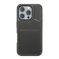 iPhone 15 Pro Max - Supporto Dux Ducis Rafi II con MagSafe, blocco RFID, supporto verticale, nero – Bild 2