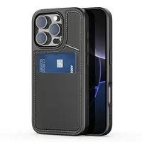iPhone 15 Pro Max - Supporto Dux Ducis Rafi II con MagSafe, blocco RFID, supporto verticale, nero – Bild 4