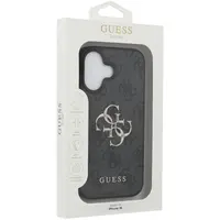 iPhone 16 - Custodia Guess con logo in metallo nero – Bild 8