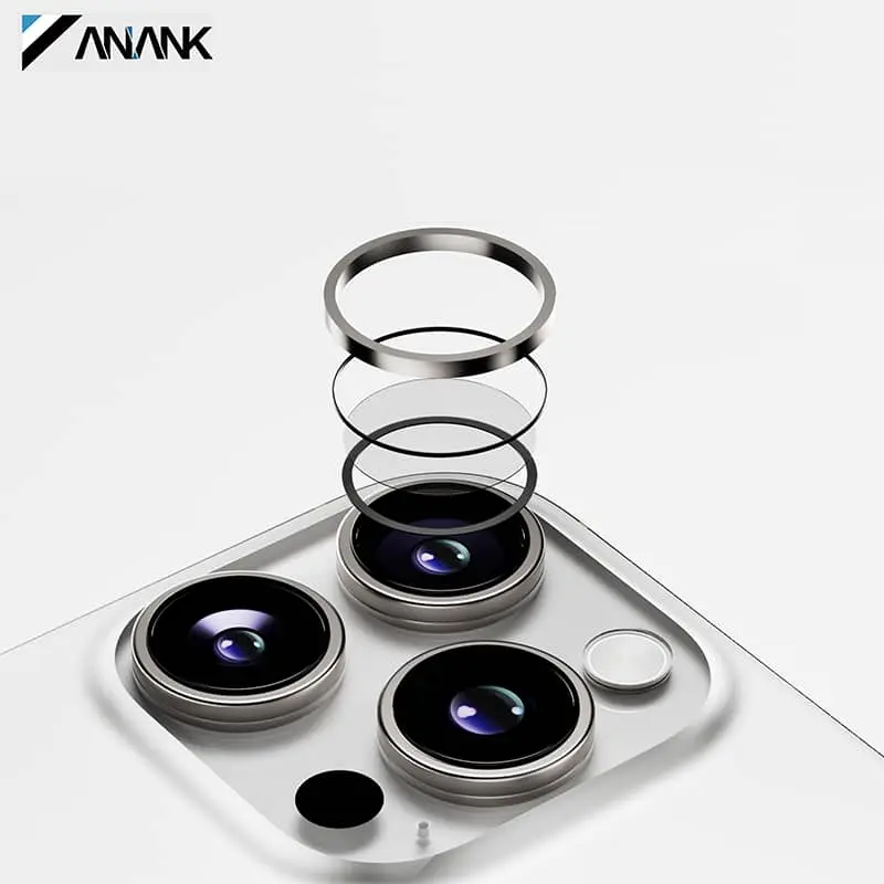 iPhone 16 Pro / 16 Max - Rückkamera Panzerglas - 99AR+Corning Glass - Dual Lens Schutz, Transparent