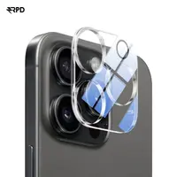 iPhone 16 Pro / 16 Pro Max - Tempered Glass / Panzerglas Rückkamera - vollflächig transparent – Bild 1