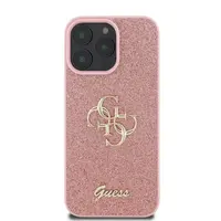 iPhone 16 Pro Max - Guess Glitter Metal Logo Case Pink GUHCP16XHG4SGP – Bild 3