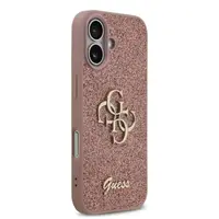 iPhone 17 - Guess Glitter Metal Logo Case, Pink GUHCP17SHG4SGP – Bild 4