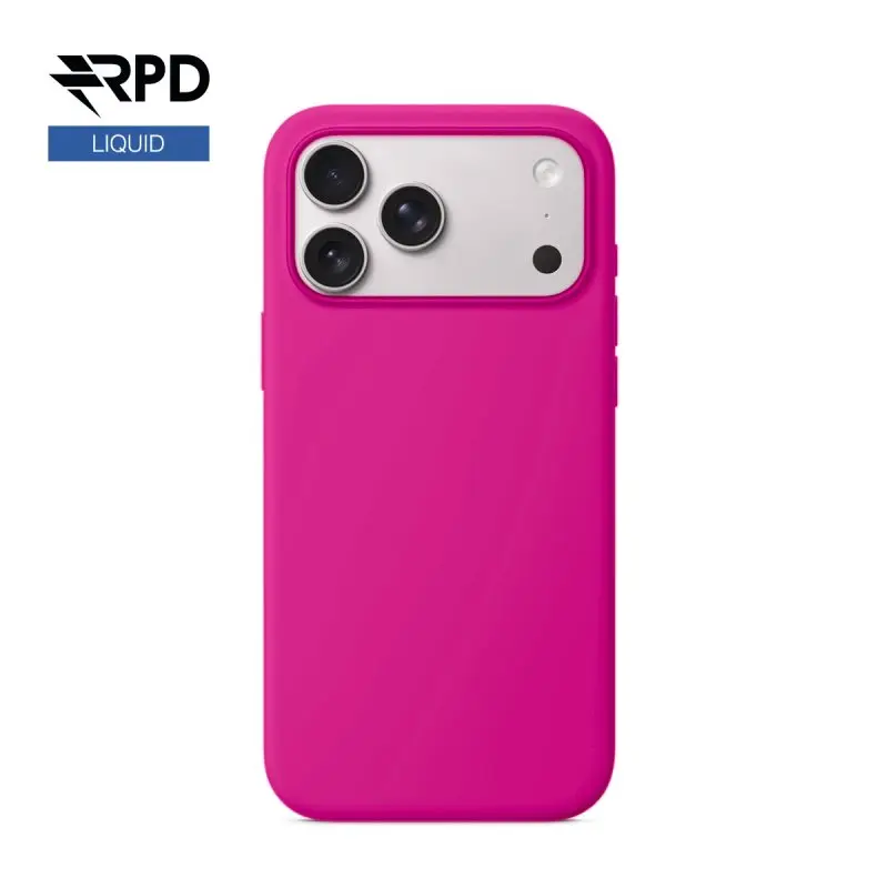 iPhone 17 Pro Max - Étui en silicone fuchsia, liquide (version Magsafe)