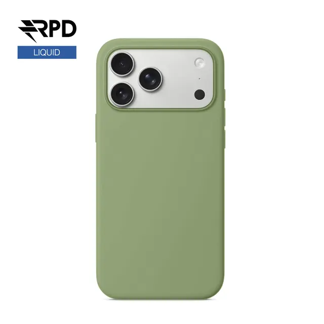iPhone 17 Pro Max - étui en silicone vert, liquide (version Magsafe)
