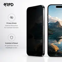 iPhone 17 Pro Max - Tempered Glass / Armored Glass - Privacy – Bild 2