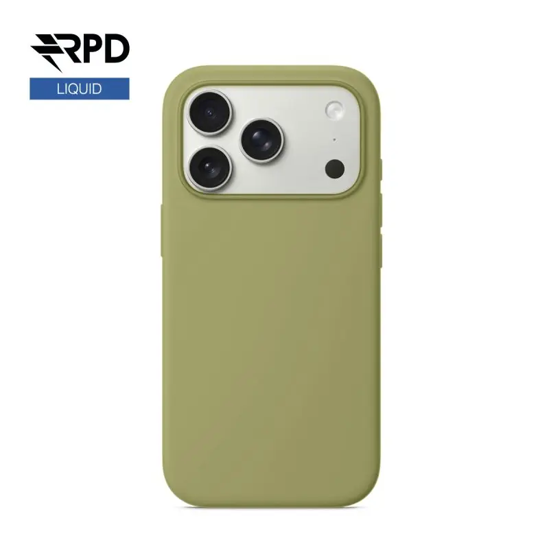 iPhone 17 Pro - Silicone Case Olivgrün, liquid (Magsafe-Version)
