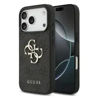 iPhone 18 Pro / 17 Pro – Coque Guess avec logo métallique doré, gris GUHCP18L4GMGGR – Bild 1