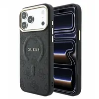 iPhone 18 Pro / 17 Pro – Coque Guess en cuir PU avec MagSafe, noir GUHMP18LP4MSEGCK – Bild 1