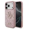 iPhone 18 Pro / 17 Pro – Guess Glitter Case with Metal Logo, Pink GUHCP18LHG4SGP