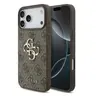 iPhone 18 Pro / 17 Pro – Guess Metal Logo Gold Case, Brown GUHCP18L4GMGBR