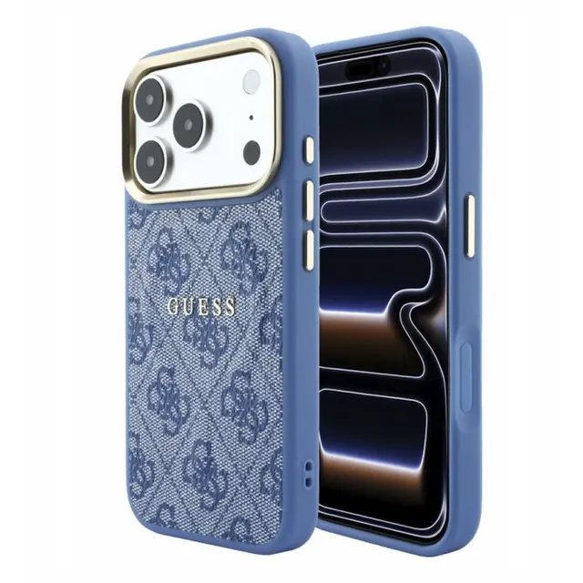 iPhone 18 Pro Max / 17 Pro Max – Custodia Guess in pelle PU con MagSafe, blu GUHMP18XP4MSEGCB