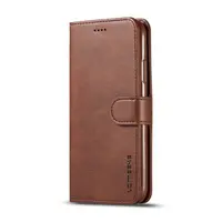iPhone 5 / 5S / SE 2016 - Etui portefeuille LC.IMEEKE avec 3 emplacements pour cartes & fermeture magnétique, marron – Bild 2
