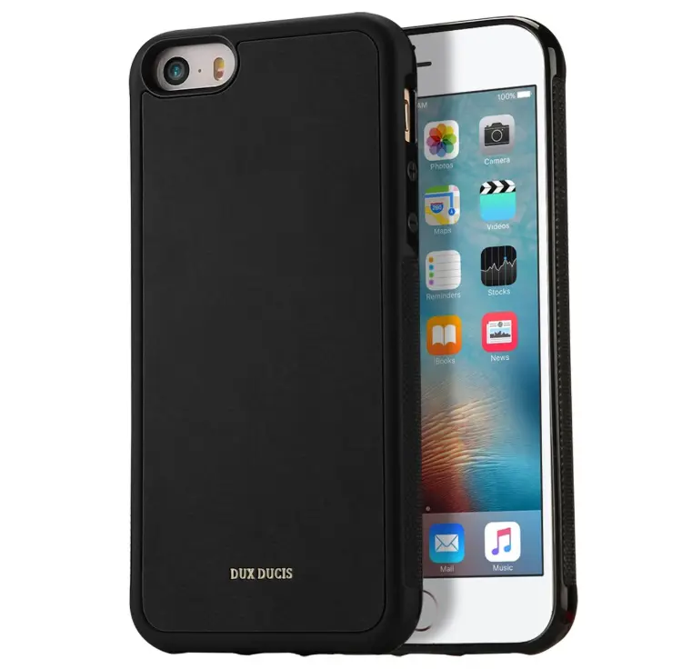 iPhone 5/5s/SE – Dux Ducis Pocard Series noir