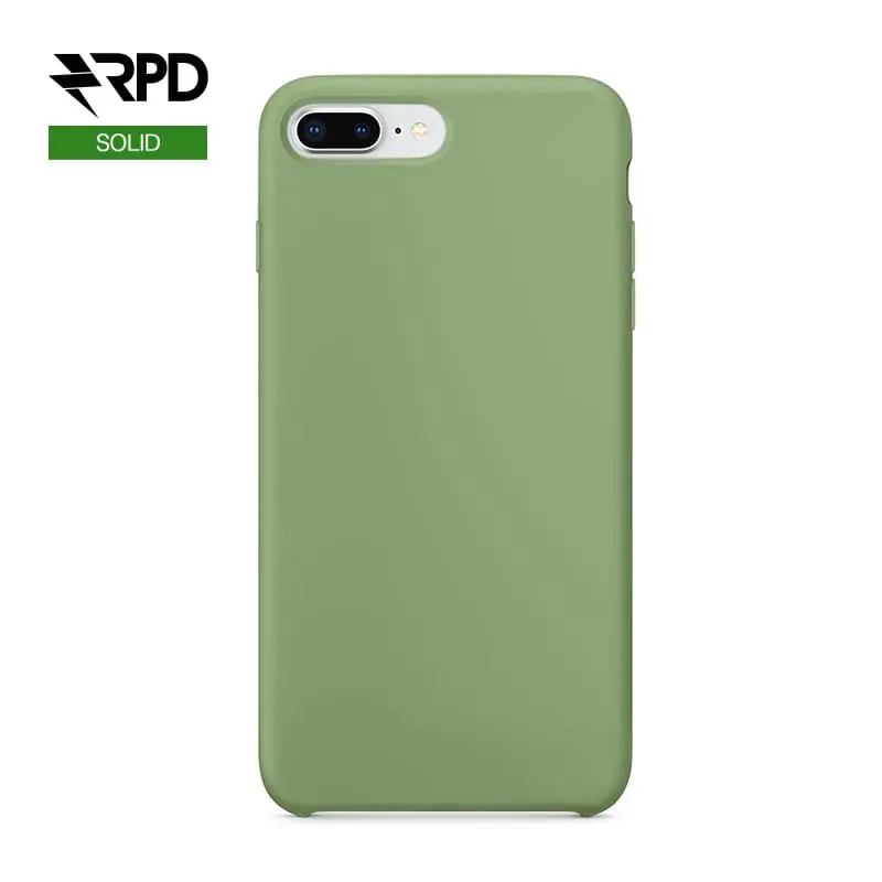 iPhone 7/8 Plus - Custodia in silicone solido Verde Matcha
