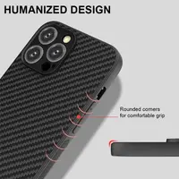 iPhone 7/8/SE 2020/SE 2022 - Étui en TPU résistant avec finition en carbone, noir – Bild 4