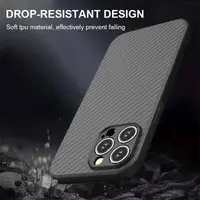 iPhone 7/8/SE 2020/SE 2022 - Étui en TPU résistant avec finition en carbone, noir – Bild 5