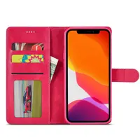iPhone 7 / 8 / SE 2020 / SE 2022 - Etui portefeuille LC.IMEEKE avec 3 compartiments pour cartes & fermeture magnétique, rose – Bild 4