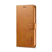 iPhone 7/8/SE 2020/SE 2022 - LC.IMEEKE Wallet Etui mit 3 Kartenfächern & Magnetverschluss, hellbraun/orange – Bild 2