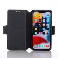 iPhone 7/8/SE 2020/SE 2022- Muxma Flip Case with three card slots black – Bild 3