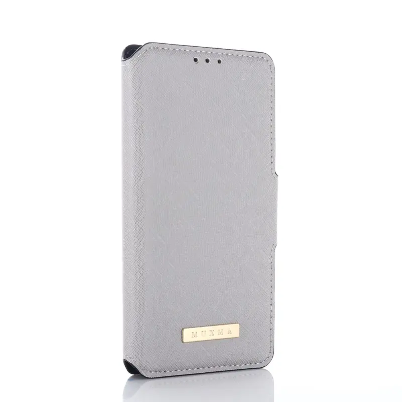 iPhone 7/8/SE 2020/SE 2022- Muxma Flip Case with three card slots gray