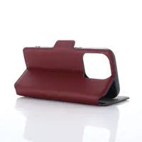 iPhone 7/8/SE 2020/SE 2022- Muxma Flip Case with three card slots wine red – Bild 6