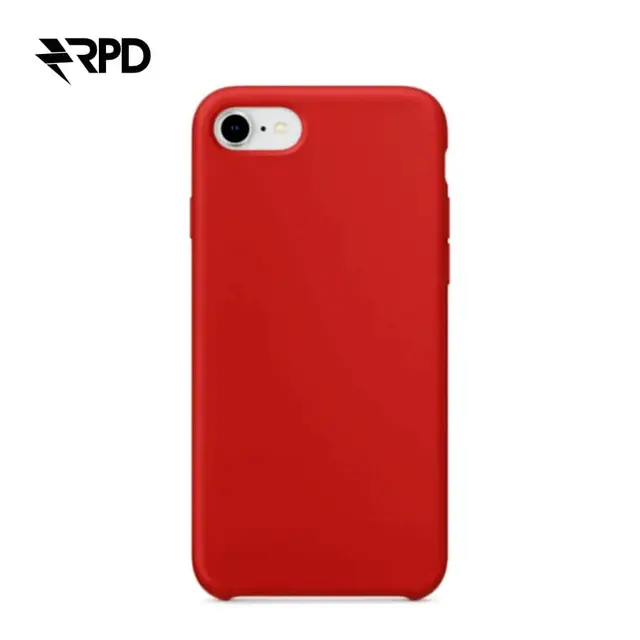 iPhone 7/8/SE2020/SE 2022 - Étui en silicone solide, rouge