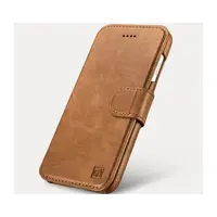 iPhone 7 Plus / 8 Plus - iCarer Custodia in vera pelle staccabile 2 in 1 per telefono cellulare Folio marrone – Bild 2
