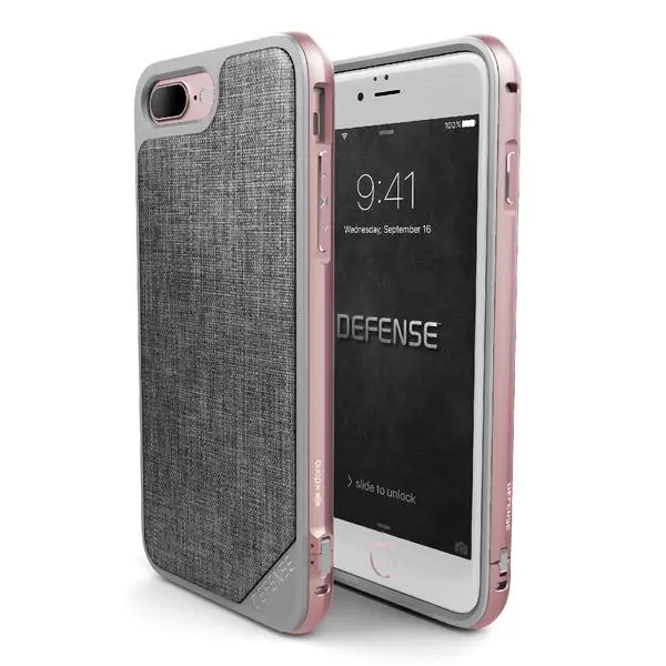 iPhone 7 Plus / 8 Plus - Raptic/X-Doria defense Lux - rose nylon
