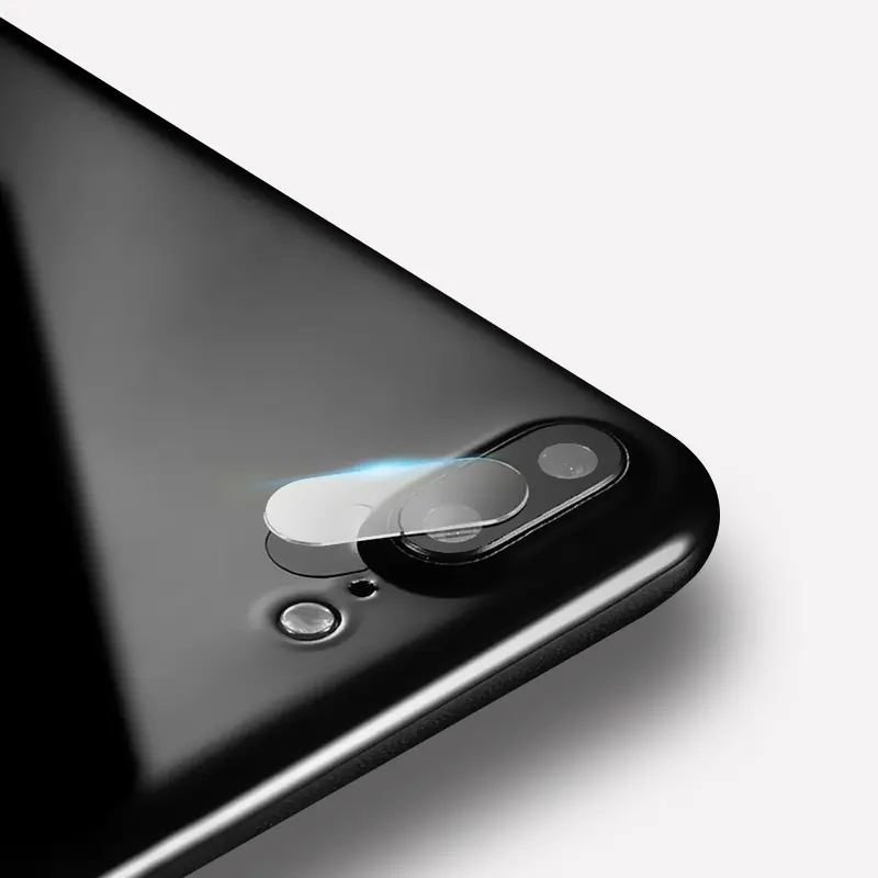 iPhone 7 Plus / iPhone 8 Plus - Tempered Glass / Panzerglas Rückkamera - vollflächig transparent