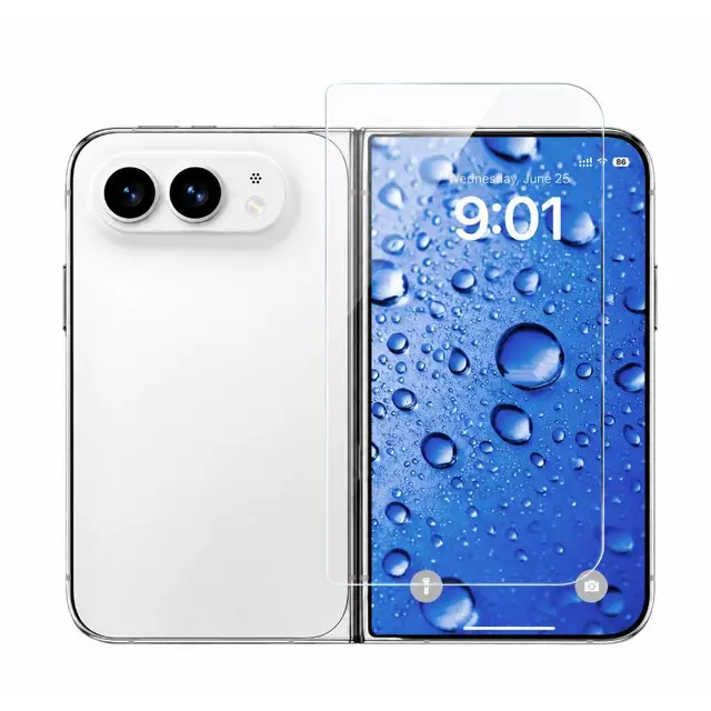 iPhone Duo - Armor Glass / Tempered Glass - Big Arc - Case-Friendly Big Arc, transparent (outside)